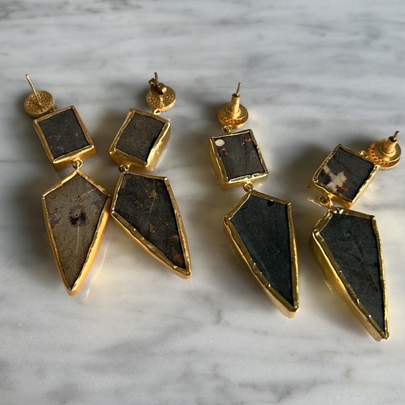 Geode & Crystal Earring Pair - Picture 5 of 5